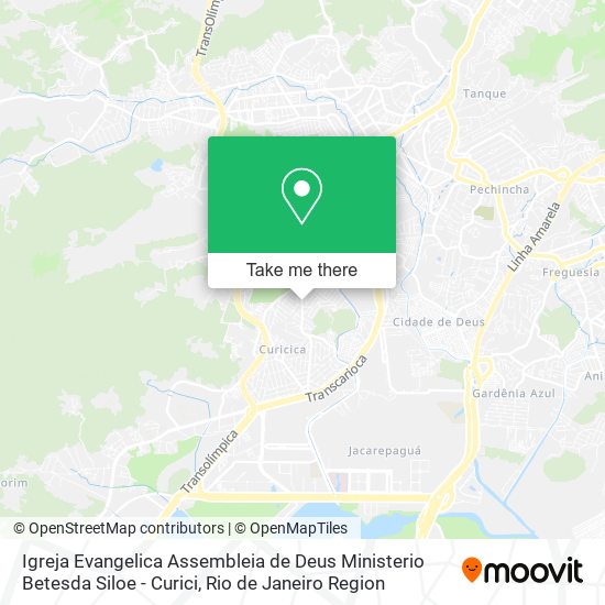 Mapa Igreja Evangelica Assembleia de Deus Ministerio Betesda Siloe - Curici