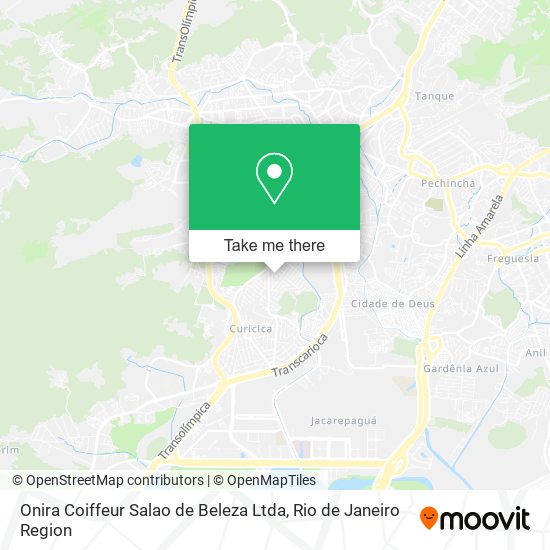 Mapa Onira Coiffeur Salao de Beleza Ltda