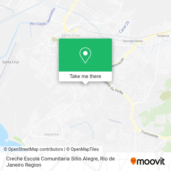 Creche Escola Comunitaria Sitio Alegre map