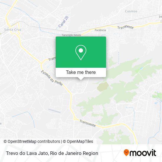 Mapa Trevo do Lava Jato