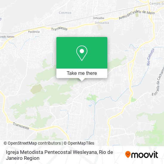 Igreja Metodista Pentecostal Wesleyana map