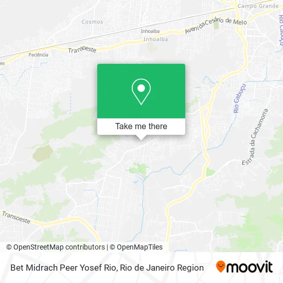 Bet Midrach Peer Yosef Rio map