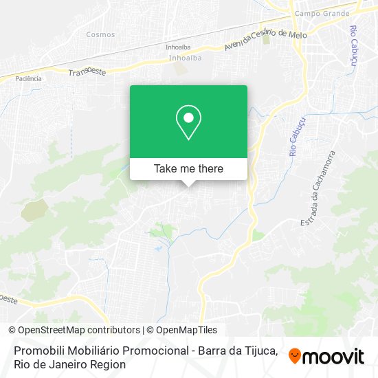 Mapa Promobili Mobiliário Promocional - Barra da Tijuca