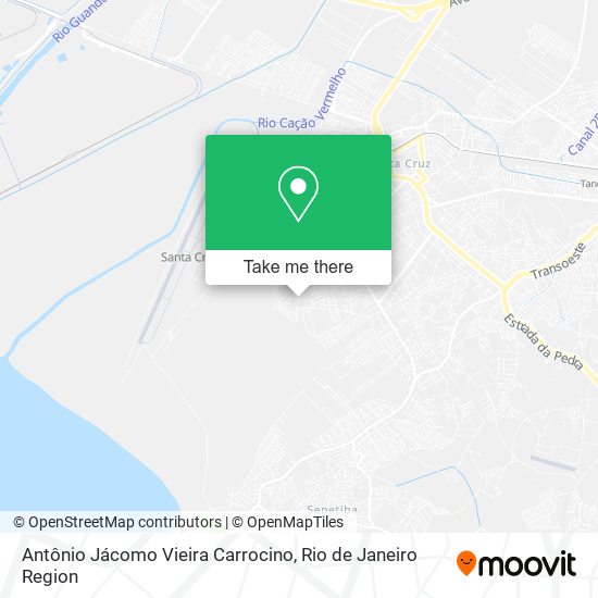 Antônio Jácomo Vieira Carrocino map