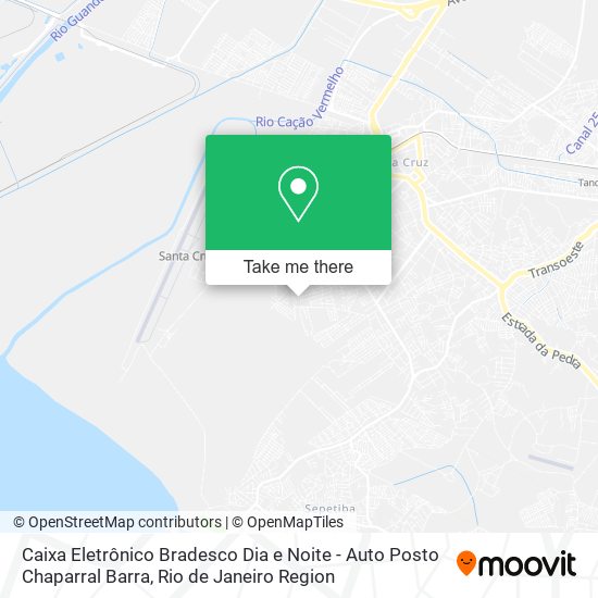 Caixa Eletrônico Bradesco Dia e Noite - Auto Posto Chaparral Barra map