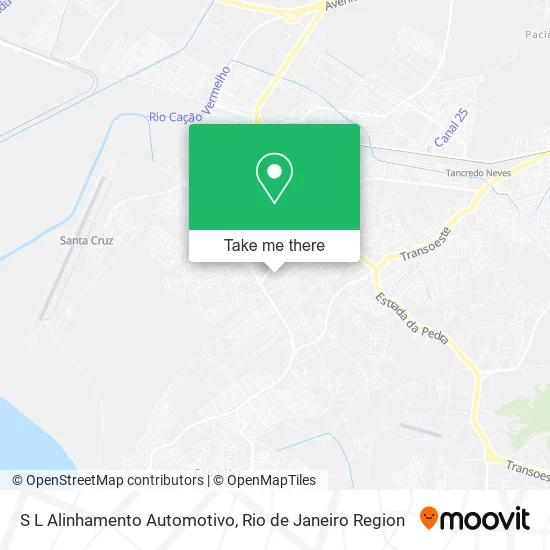 S L Alinhamento Automotivo map