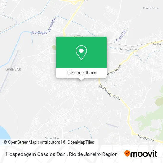 Hospedagem Casa da Dani map