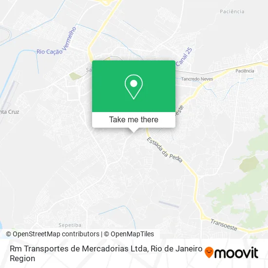 Rm Transportes de Mercadorias Ltda map
