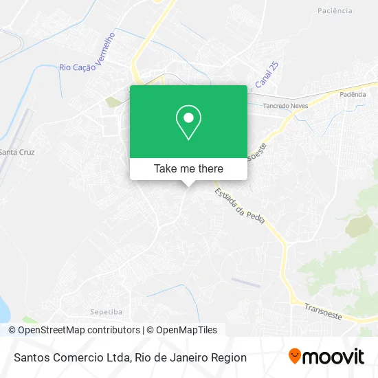Santos Comercio Ltda map