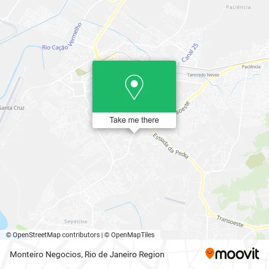 Monteiro Negocios map