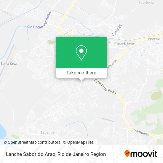 Lanche Sabor do Arao map