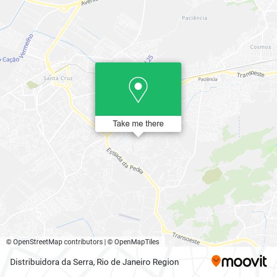 Mapa Distribuidora da Serra