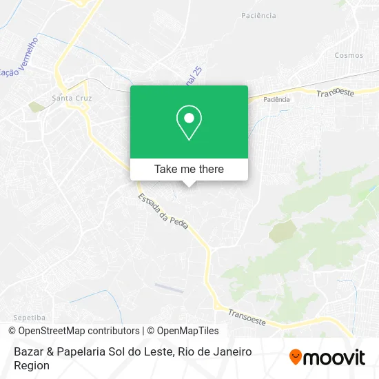 Bazar & Papelaria Sol do Leste map