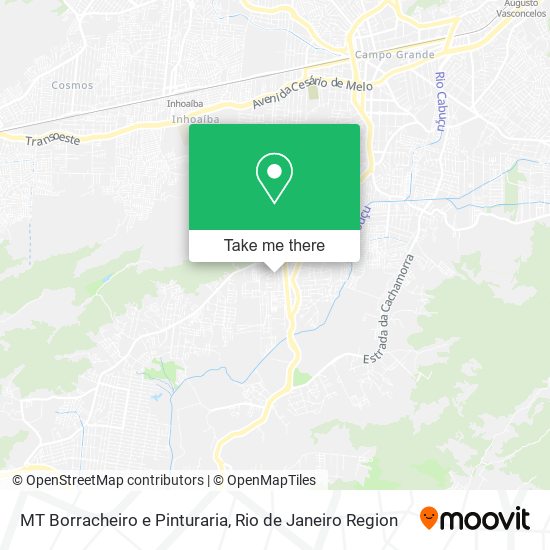 Mapa MT Borracheiro e Pinturaria