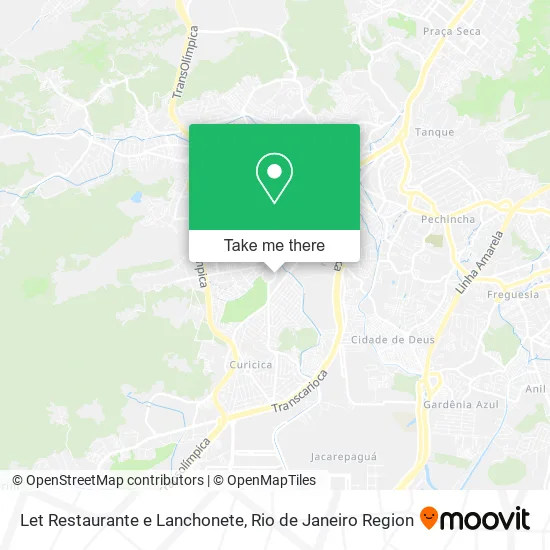 Let Restaurante e Lanchonete map