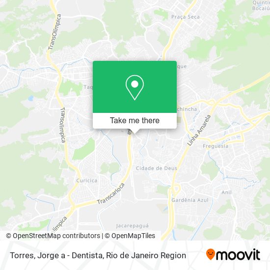 Torres, Jorge a - Dentista map
