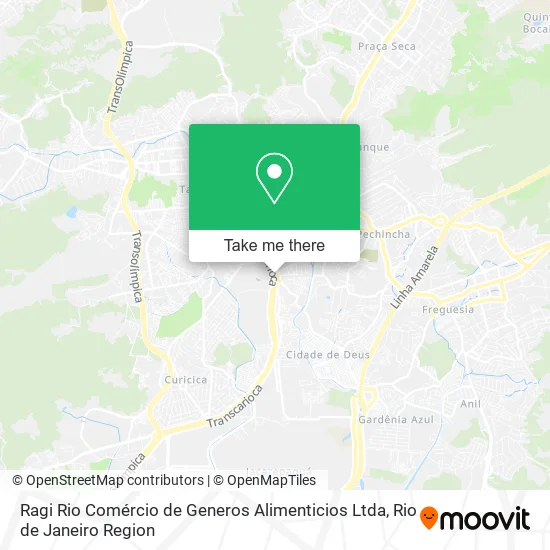 Ragi Rio Comércio de Generos Alimenticios Ltda map
