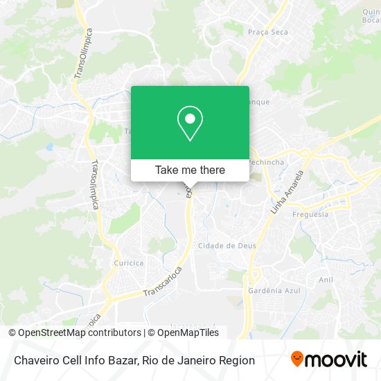 Chaveiro Cell Info Bazar map