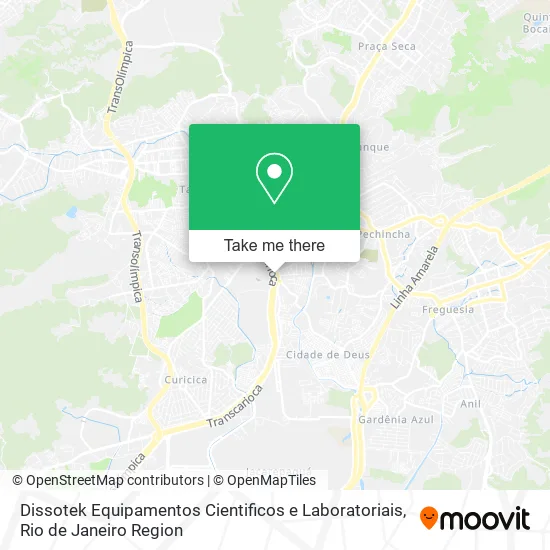 Dissotek Equipamentos Cientificos e Laboratoriais map