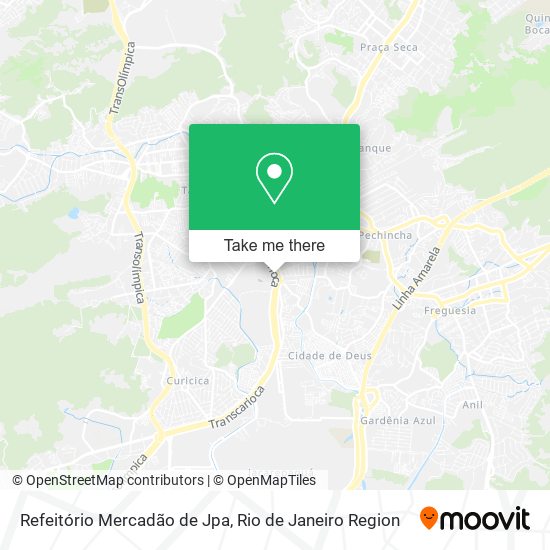 Mapa Refeitório Mercadão de Jpa