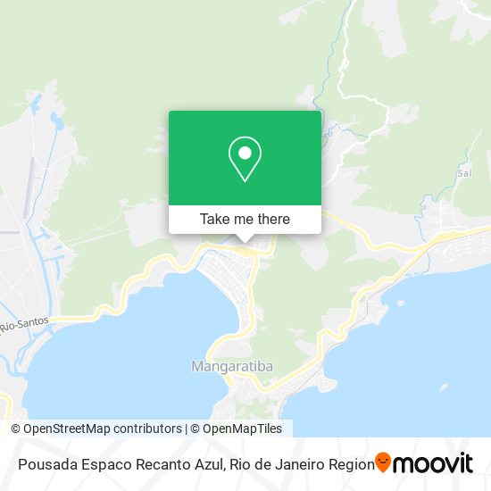 Pousada Espaco Recanto Azul map