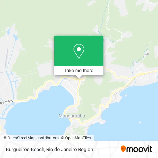 Burgueiros Beach map