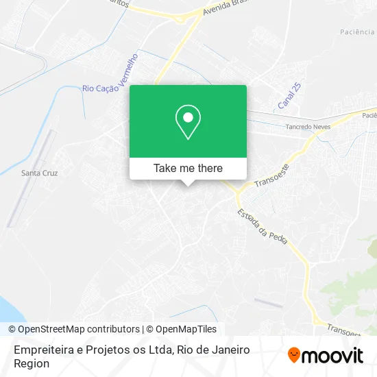 Empreiteira e Projetos os Ltda map
