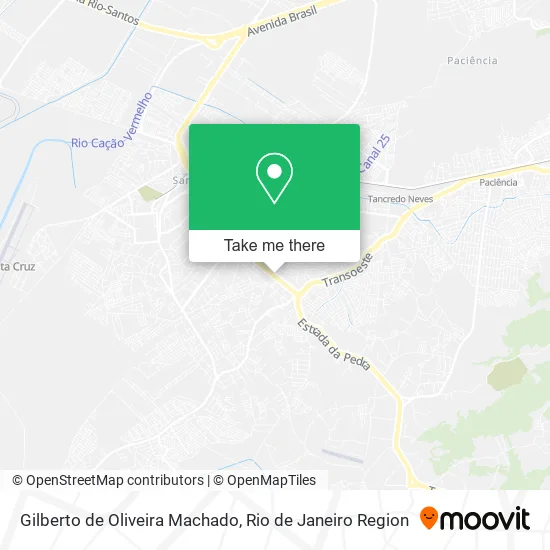 Gilberto de Oliveira Machado map