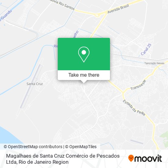 Magalhaes de Santa Cruz Comércio de Pescados Ltda map