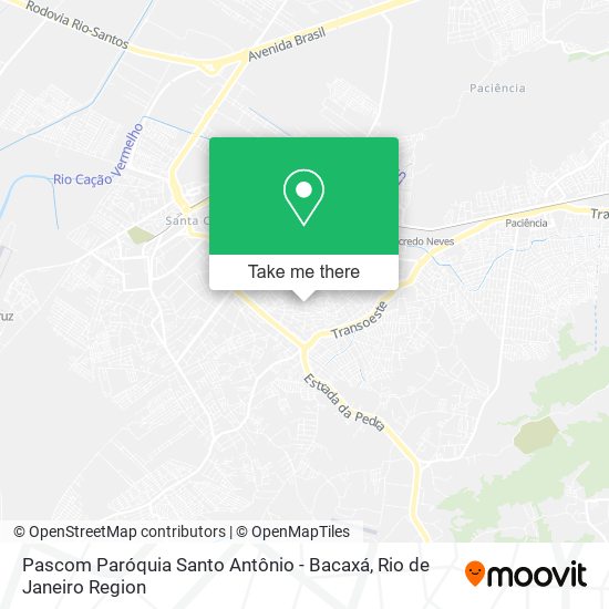 Mapa Pascom Paróquia Santo Antônio - Bacaxá