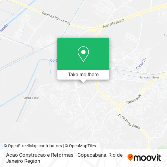 Acao Construcao e Reformas - Copacabana map