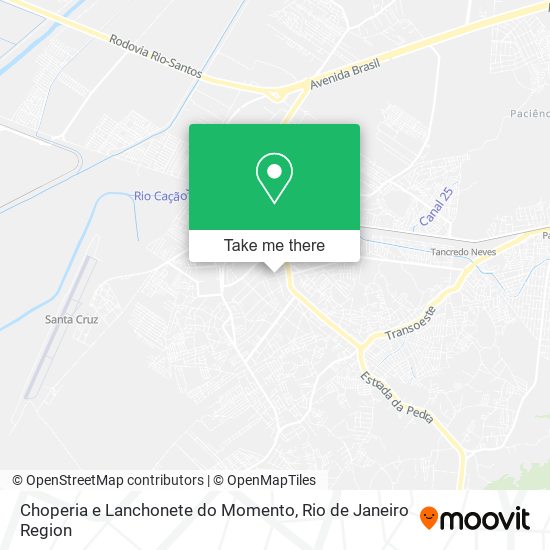 Mapa Choperia e Lanchonete do Momento