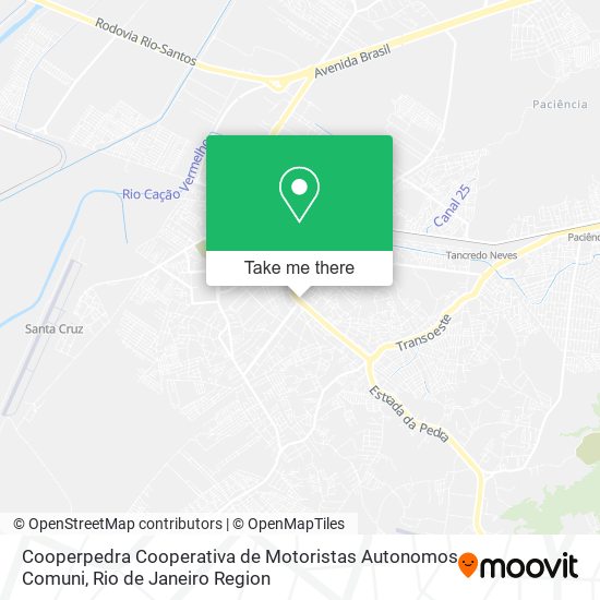 Cooperpedra Cooperativa de Motoristas Autonomos Comuni map