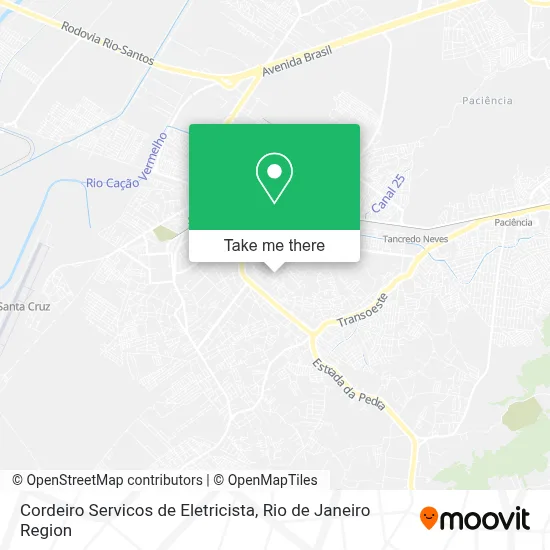 Cordeiro Servicos de Eletricista map