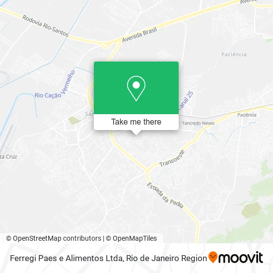 Ferregi Paes e Alimentos Ltda map
