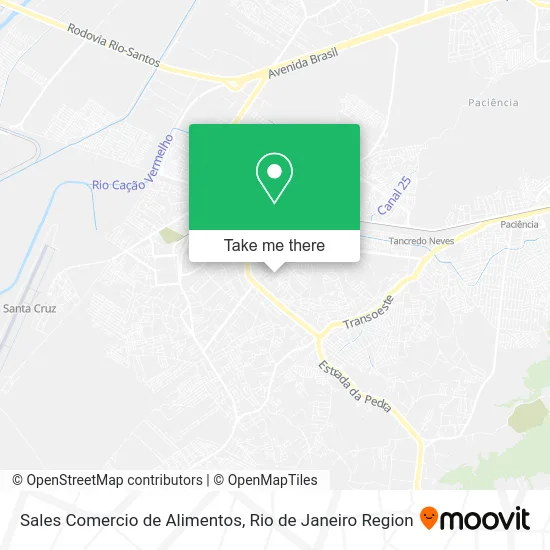 Sales Comercio de Alimentos map