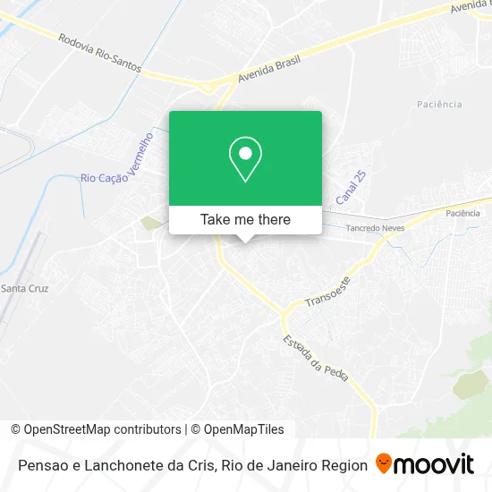Pensao e Lanchonete da Cris map