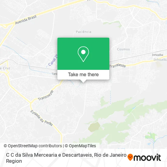 C C da Silva Mercearia e Descartaveis map