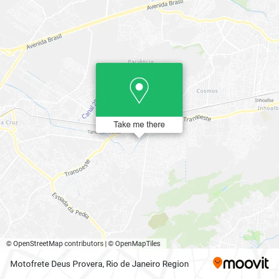 Motofrete Deus Provera map