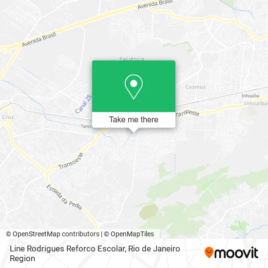 Line Rodrigues Reforco Escolar map