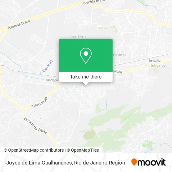 Joyce de Lima Gualhanunes map