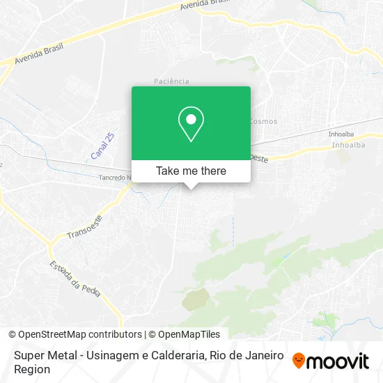 Super Metal - Usinagem e Calderaria map