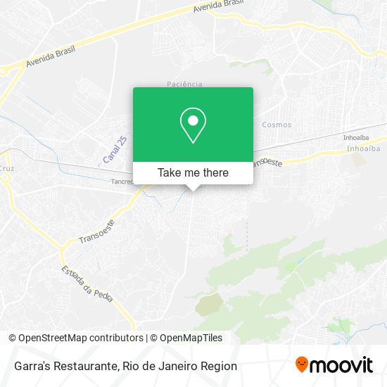 Mapa Garra's Restaurante