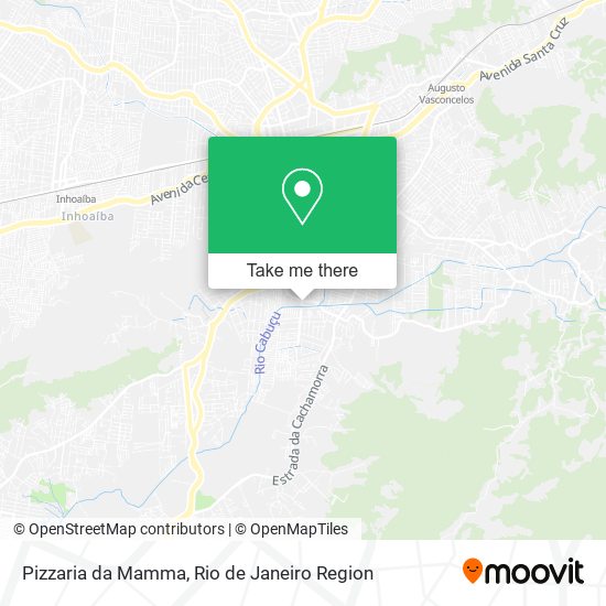 Mapa Pizzaria da Mamma