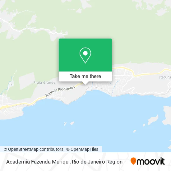 Academia Fazenda Muriqui map