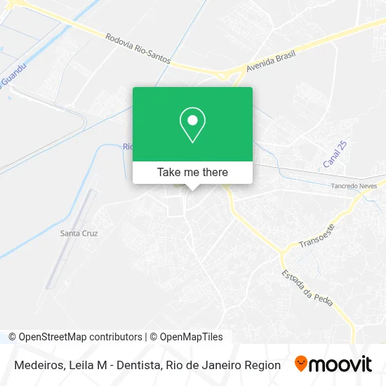 Medeiros, Leila M - Dentista map