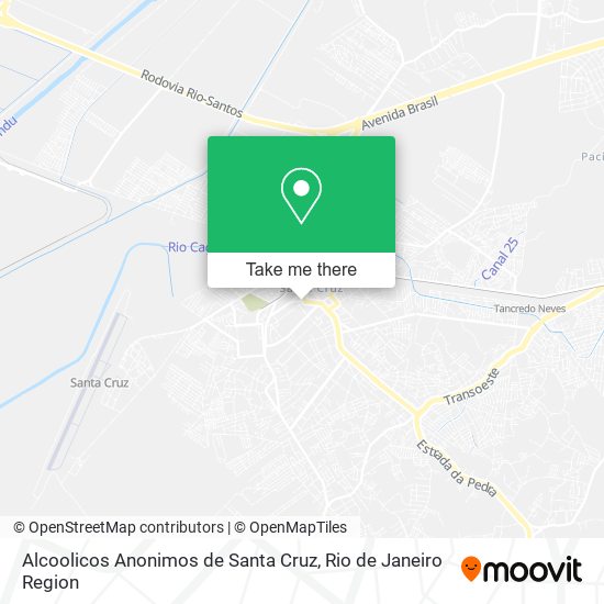 Alcoolicos Anonimos de Santa Cruz map