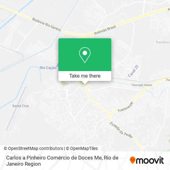 Carlos a Pinheiro Comércio de Doces Me map