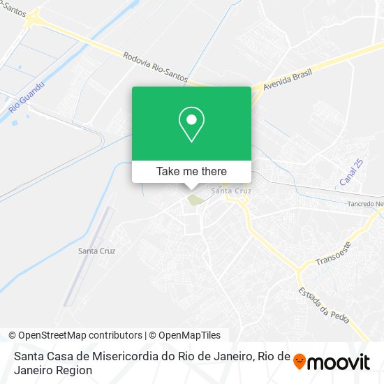 Mapa Santa Casa de Misericordia do Rio de Janeiro