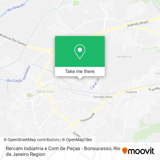 Rercam Indústria e Com de Peças - Bonsucesso map